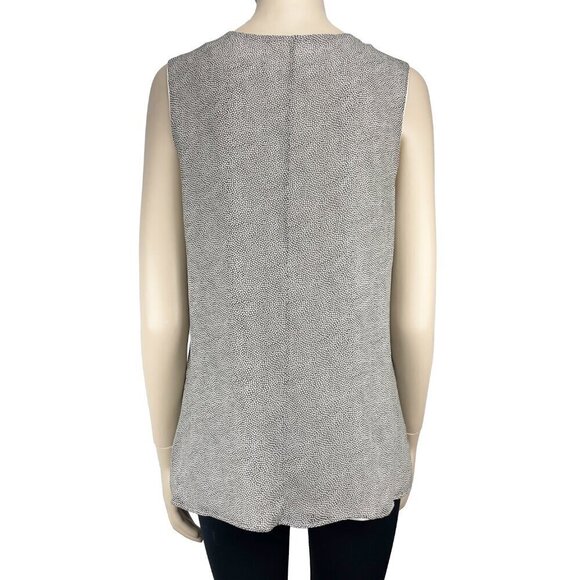 IRIS SETLAKWE Designer Flow Layered Printed Classic Office Tank Top Blouse sz 12 - Picture 8 of 9